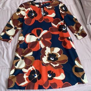XS multi colored mid length dress